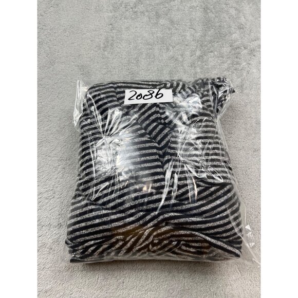 Jones New York Womens 1X Black Striped Cowl Neck Long Sleeve Top Pullover Scoop - Picture 10 of 10